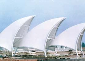 江都水泥厂网架安装